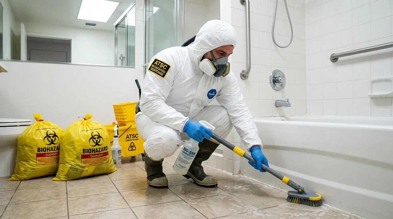 Decontamination equipment deployed for Blood Cleanup in Porterville